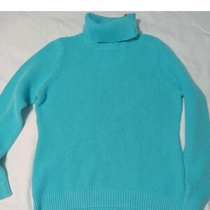 Liz Claiborne Aqua Turtleneck Sweater